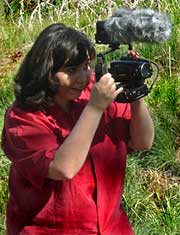 Susan with video camera